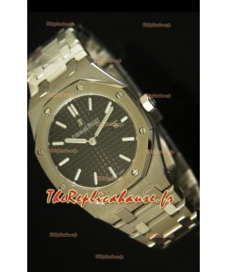 Réplique de montre Royal Oak Audemars Piguet pour femmes avec un cadran noir de 33mm - Édition Réplique miroir 1:1