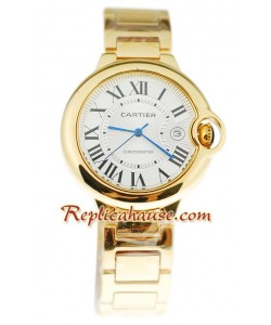 Ballon Blue De Cartier Yellow d' or Montre Replique