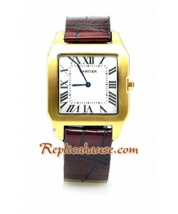 Cartier Dumont Leather Montre Replique