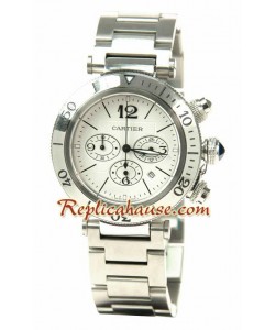 Cartier Pasha Seatimer Suisse Structure Japonais Quartz Movement Montre