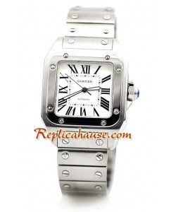 Cartier Santos 100 Stainless Steel Strap Montre