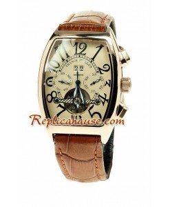 Franck Muller Conquistador Pink d' or Tourbillon Montre