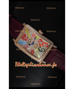 Montre pour femmes Master of Complications Long Island de Franck Muller en or rose