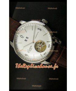 Glashuette Tourbillon Reproduction Montre Japonaise avec Cadran Blanc