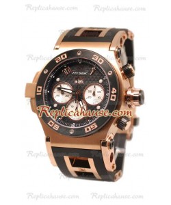 Hysek Abyss Explorer Geneve Rose d' or & Carbon Finish Montre Suisse Replique