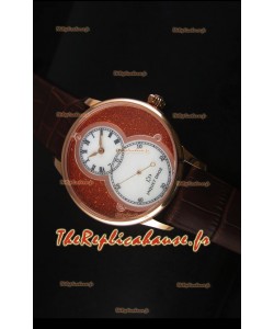 Montre Jaquet Droz Grande Seconde avec cadran rouge et boîtier en or rose 