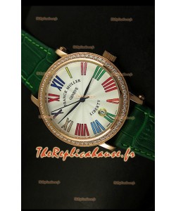Montre japonaise Franck Muller Master of Complications Liberty sur bracelet vert