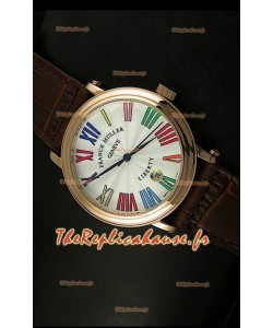 Réplique de Montre japonaise Franck Muller Master of Complications Liberty dans un boîtier or rose