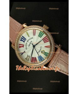 Montre japonaise Franck Muller Master of Complications Liberty sur bracelet rose