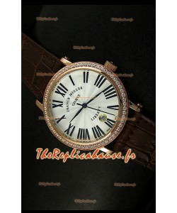 Montre japonaise Franck Muller Master of Complications Liberty sur bracelet brun