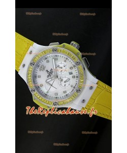 Édition Tutti Frutti pour femmes Hublot Big Bang 34MM avec bracelet jaune