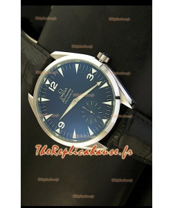 Réplique de montre japonaise Omega Seamaster Railmaster avec bracelet en cuir noir