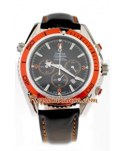 Omega Seamaster - Planet Ocean Leather Montre