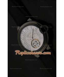 Ballon De Cartier Tourbillon Japanese Montre avec Boîtier de PVD