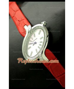Delices De Cartier Femmes Replica Montre avec Bracelet Rouge
