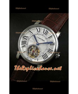Cartier Calibre Japanese Tourbillon Montre Bracelet Marron