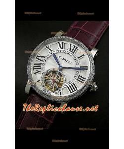 Cartier Calibre Japanese Tourbillon Montre Bracelet Violet