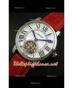 Cartier Calibre Japanese Tourbillon Montre Bracelet Rouge