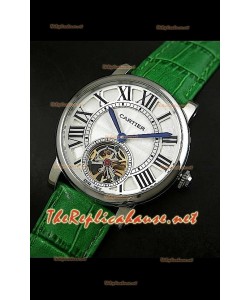 Cartier Calibre Japanese Tourbillon Montre Bracelet Vert