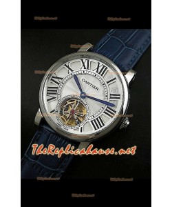 Cartier Calibre Japanese Tourbillon Montre Bracelet Bleu