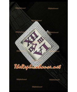 Franck Muller Infinity Femmes Replica Montre avec Cadran Blanc Cassé