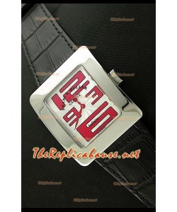 Franck Muller Infinity Femmes Replica Montre avec Chiffres Arabes en Rouge