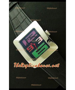 Franck Muller Infinity Femmes Replica Montre avec Chiffres Arabes en Couleur