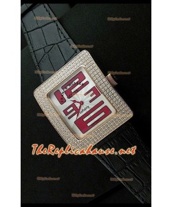 Franck Muller Infinity Femmes Replica Montre en Or Rose Heure en Chiffres Arabes