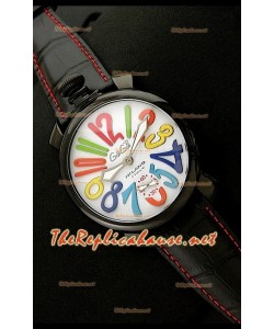 GaGa Milano Manuale Montre avec Boîtier PVD - 48 mm