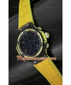 Hublot Big Bang Tutti Frutti Quartz Montre en Jaune- 38MM