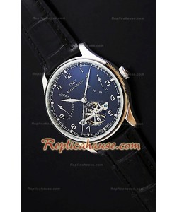 IWC Tourbillon Japanese Replica Montre avec Cadran Noir