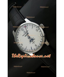 Jaeger LeCoultre Moonphase Japanese Montre avec Cadran Blanc