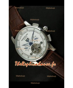 Mont Blanc Tourbillon Volant REPRODUCTION Montre Japonaise avec Cadran Blanc