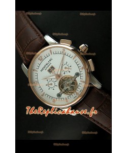 Mont Blanc Tourbillon Volant REPRODUCTION Montre Japonaise avec Lunette en Or