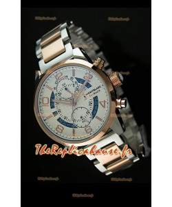 Mont Blanc Flypack REPRODUCTION Montre Japonaise Automatique Boitier Deux Tons