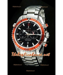 Omega Seamaster Planet Ocean Chronograph Montre Japonaise avec Lunette Orange