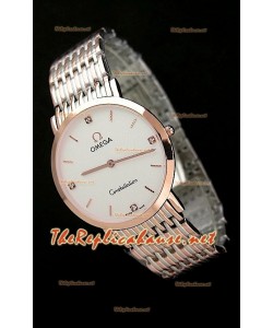 Omega Deville Mens Japanese Replica Montre Bicolore 
