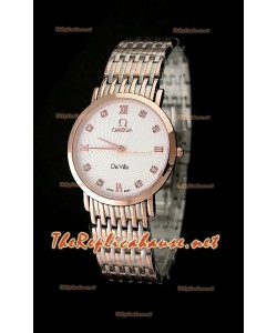 Omega Deville Mens Japanese Replica Montre Bicolore 