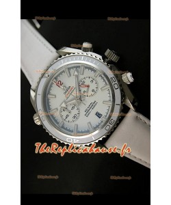 Omega Seamaster The Planet Océan REPRODUCTION Montre Japonaise en Blanc