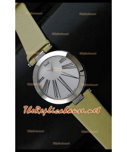 Piaget Altiplano Dial Time Swiss Quartz Montre avec Bracelet Cuir Jaune