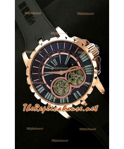 Roger Dubuis Excalibur Chronoexcel Double Tourbillon Or Rose