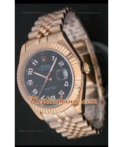Rolex Replica Datejust Pink Gold Japanese Montre
