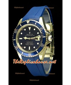 Rolex Submariner 11610 Swiss Montre avec Bracelet Bleu en Caoutchouc