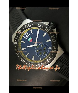 Tag Heuer Formula 1 Reproduction Montre Japonaise avec Mouvement Quartz - Bordures du Cadran Jaune