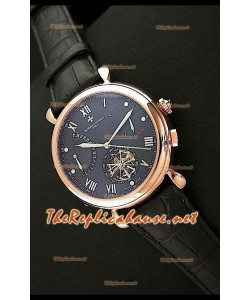 Vacheron Constantin Calender Complications Montre Cadran Noir Or Rose
