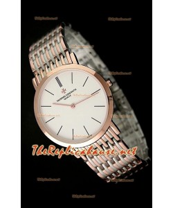 Vacheron Constantin Japanese Quartz Montre Bicolore Or Rose - 38 mm