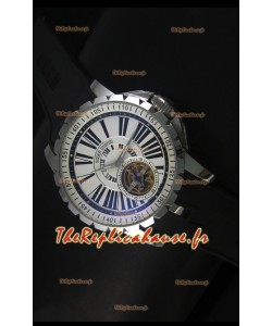 Montre Roger Dubuis Excalibur Tourbillon avec mouvement japonais - Cadran blanc