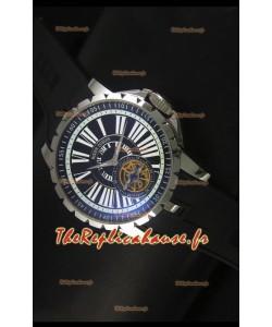 Montre Roger Dubuis Excalibur Tourbillon avec mouvement japonais - Cadran noir