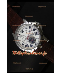 Montre Roger Dubuis Excalibur Calendar avec cadran blanc 