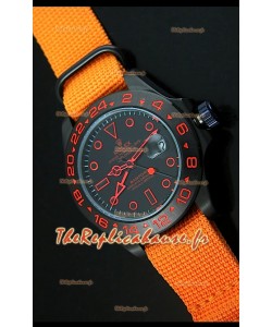 Rolex Explorer II Edition Bamford Stealth and Flame Bracelet en Nylon Motif Armée de Mer Montre Reproduction